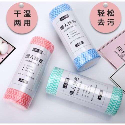 Wet and dry lazy rags Hangable kitchen daily-use scouring pads non-oily dishwashing towels