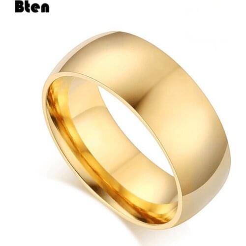 Bten Tungsten Ring For Women Men 4mm/6mm/8mm Original Color Classic Wedding Jewelry Smooth Polishing