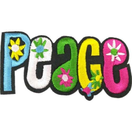 1Pcs Letter Embroidered Patches Iron on Patch Applique Children Women DIY Clothes Sticker Wedding Dress Decoration BT269