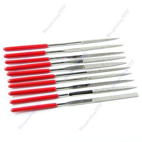140mm Needle Files Carving Jeweler Diamond Metal Glass Stone Craft Tool 10pcs