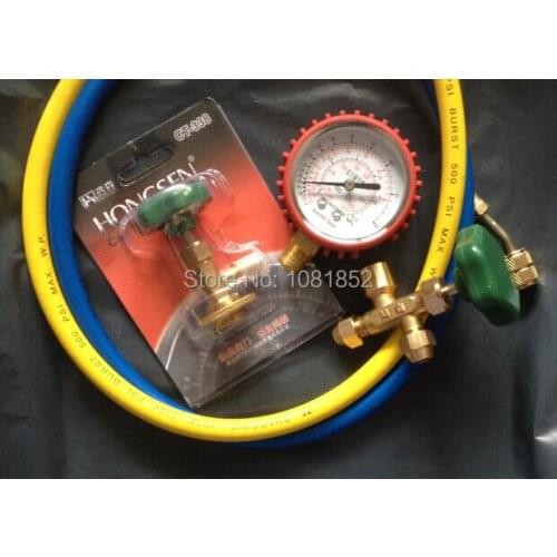 A/C Air conditioner repairing tool set CT-488AH metric Imperial charging tubes and adapter CT-338 opener