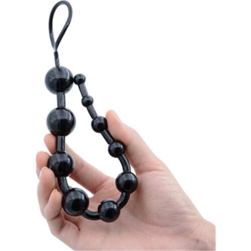 Unisex Anal Beaded Sex Toys for Men and Women Gay Sex Plug and Play Pull Universal Anal Stimulator Plug Enema Sex Toy Ass Beaded