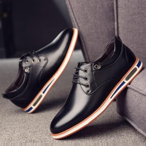 AQ352 New Genuine Leather Loafers Men Moccasin Fashion Sneakers Flat Causal Men Shoes Lace-Up Footwear Boat Shoes Zapatos Hombre