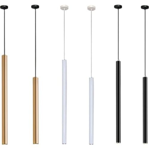 LED Lamp Cylinder Dimmable Long Tube lamp Kitchen Island Dining Room Shop Bar Decoration Pipe Pendant Light Kitchen Lamp