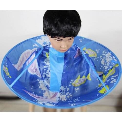 Kids Children Hair Cutting Cape Haircut Gown Hairdresser Apron Cloak Clothes for Salon Hair Styling Accessory MP789