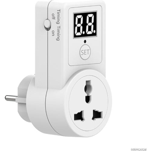 Home Energy Saving Digital Countdown Timer Switch Telephone Battery Vehicle Charging Electronic Timer Socket EU Plug wholesales