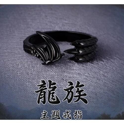 Ancient Dragon Ring Dragon Claw rings Cos gift Adjustable Size 6/7/8 fashion jewelry cosplay daily christmas Gift