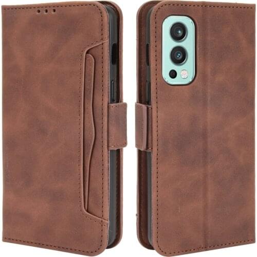 Leather Wallet Removable Card Slot for Oneplus Nord 2 5G Flip Case 360 Protect Luxury Phone Shell One Plus Nord2 Phone Cover