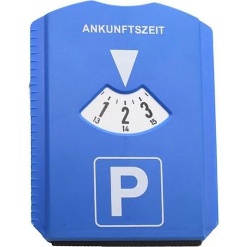 HOT SALES !!! Plastic Car Parking Disc Timer Clock Arrival Time Display with Snow Scraper