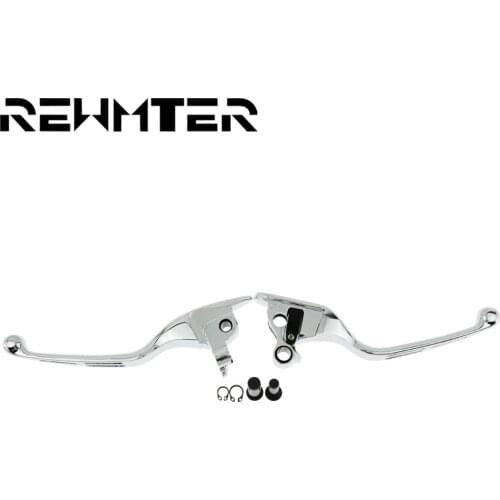 REWMTER Motorcycle Chrome High Quality Aluminum Brake Clutch Levers For Harley Touring Road King 2008-2016
