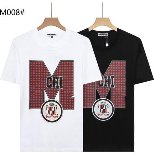 DSQ PHANTOM TURTLE Mens Short Sleeve Logo Series Graphic T-Shirt Men Fashion Print Cotton Tees Breathable Quality Tops M008