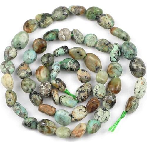 YHBZRET Natural African Stone Irregular Gravel spacer Loose beads for Jewelry making bracelets DIY handiwork 4~8mm 15" wholesale