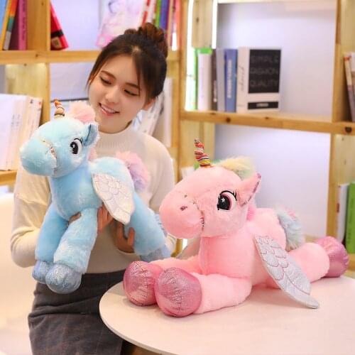 New style cute winged pegasus unicorn plush toy pillow doll multi style fashion toy doll furniture decoration childrens favorit