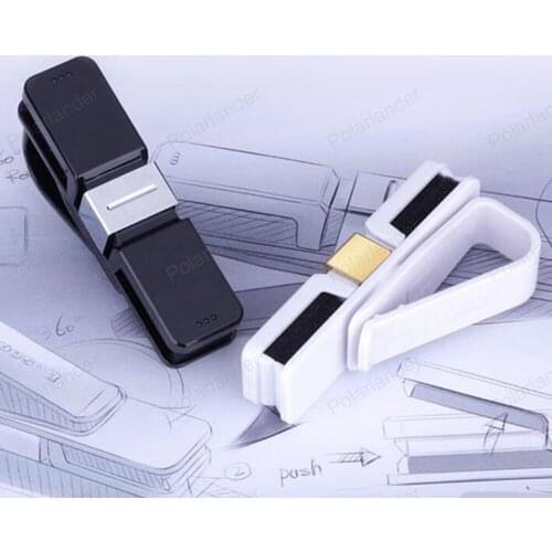 For Audi new A3 A4L A6L Q3 Q5 Black white Car Auto Vehicle Sunglass Eye Glasses Card Ticket Holder Clip Auto Fastener