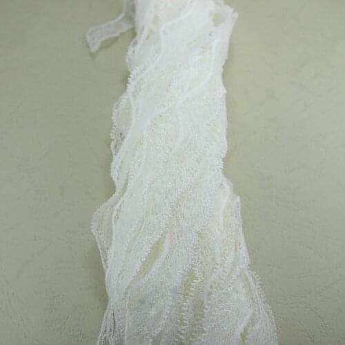 Vs ivory NON-Elastic non-stretch Lace trim DIY sewing garment accessories 21mm width 118 yards CD0200027188