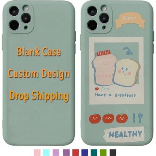 Drop Shipping Candy Color Soft TPU Liquid Silicone Case For iPhone 11 12 Pro Max Custom Cell Phone Cover