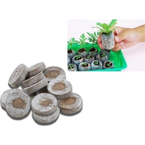 30mm Nursery Nutrition Block Jiffy Peat Pellets Seedling Soil Block Maker Starting Plugs Seeds Starter Garden Supplies
