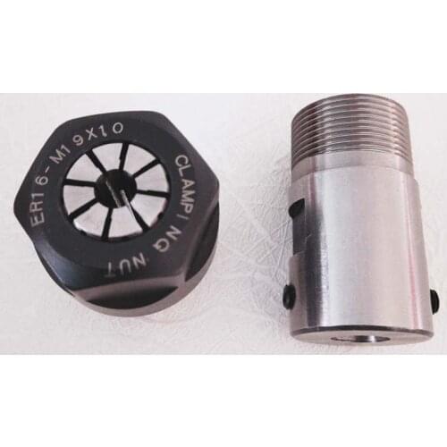 Spindle motor clamp rod C20 ER16 32L 6mm +1Pcs ER16Chuck 1mm-10mm collet 1Pcs