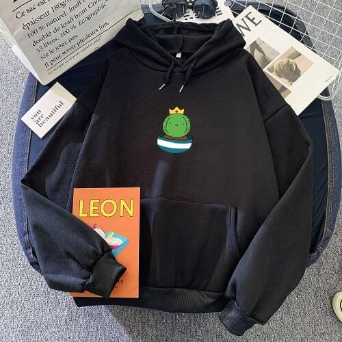 Sweatshirt Women Oversized Hoodie Cactus Printed Funny Hoodies Girl Women Harajuku Vintage Female Pullovers Long Sleeve Tops