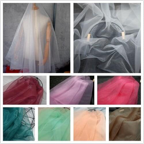 150cm Wide Tulle Crystal Organza Fabric Wedding Decoration Birthday Party Kids Baby Shower Wedding Decorations