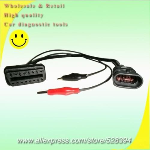 High quality 3 Pin to 16 Pin OBD2 OBD II Car Adapter Connector Diagnostic Cable For FIAT