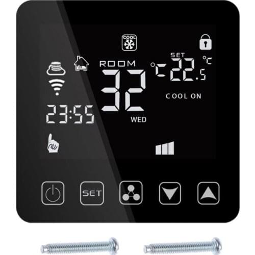 Wifi Central Air Conditioner Thermostat Fan Coil Cooling Heating Temperature Remote Voice Control for Alexa IFTTT