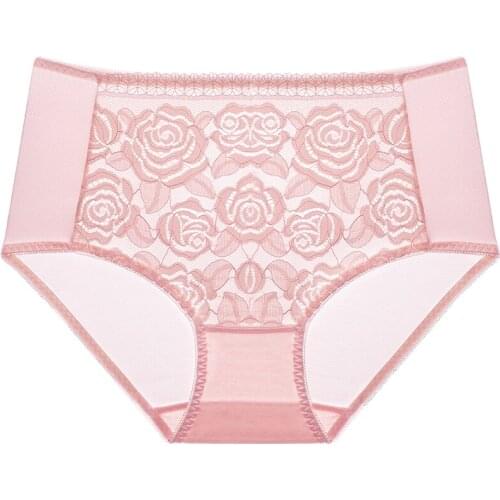 Womens underwear M, L, XL, XXL, XXXL, XXXXL, plus size underwear rose decoration