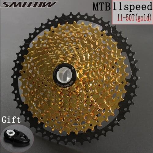 SUNSHINE-SZ 11s 50T SL Black Gold MTB Cassette Mountain Bike Bicycle Parts Sprockets 11 11v 22s 11 Speed Freewheel K7 for XT X1