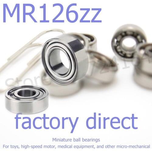 50pcs/lot high-quality goods model bearing MR126 Z MR126ZZ X6ZZ L-1260ZZ WBC6-12ZZA 6*12*4 mm helicopter model car available