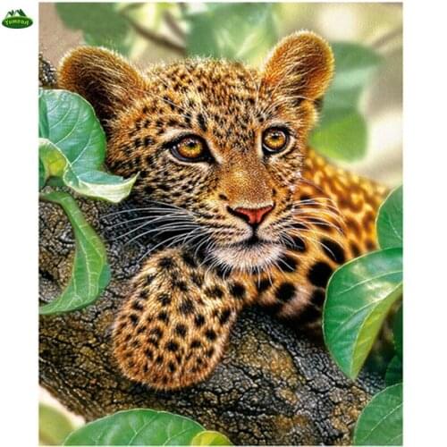 Diamond Embroidery Leopard 5d Diamond Painting Cross Stitch Kits Full Drill Rhinestones Diy Diamond Mosaic Animal Room Decor