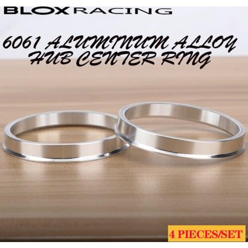4Pieces/set Aluminum Hub Rings Hub Centric Rings Wheel Bore 71.6-72.56、63.4-73.1、56.1-63.4、70.3-71.5、67.1-74.1、67.1-72.56mm
