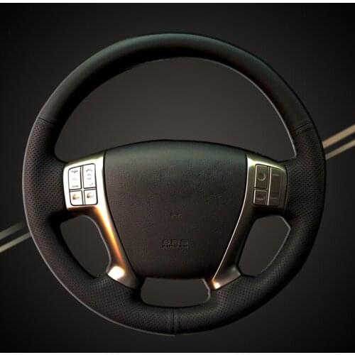 Auto Braid On The Steering Wheel Covers for Hyundai Vera Cruz IX55 Veracruz 2012 DIY Car Covers Car-styling Interior Accessory