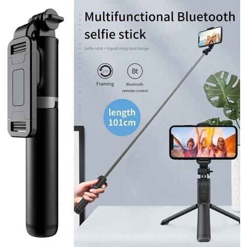 Q01 Wireless Mobile Phone Bluetooth-compatible Selfie Stick 101cm Tripod Expandable Monopod