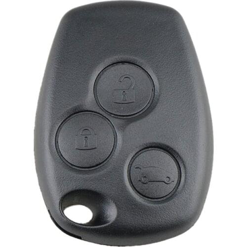 3 Button Remote Key Shell Case Without Blade for Renault Logan Sandero Clio Fluence Vivaro Master Traffic