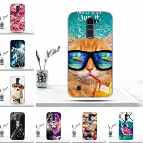 For LG K10 K420N K430DS Case Soft TPU Silicone Phone Back Cover for LG K10 K 10 Luxury Case for LG K10 K420N Cover Capas Fundas