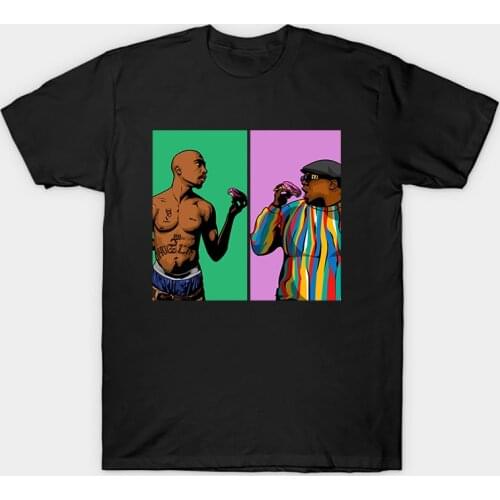 Tupac and biggie T Shirt Tupac 2pac Shakur Hip Hop T Shirts Makaveli rapper Snoop Dogg Biggie Smalls eminem J Cole jay-z Savage