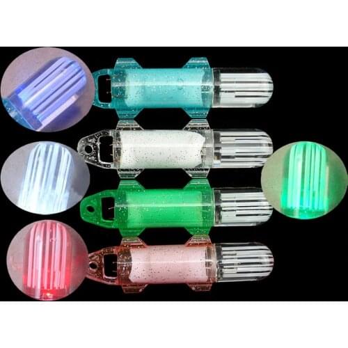 Deep Drop Fishing Light Multi Color Underwater Fish Attracting Indicator Lure LED Fishing Flash Light Bait Fishing Baits