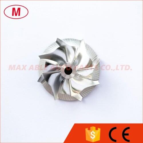 K04 5303-123-2011 1302-003-401 31.50/45.00mm 4+4 blades High performance Turbo Billet compressor wheel/Aluminum 2618/Milling