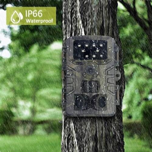 Trail Camera 20MP 1080P Waterproof PIR Infrared Hunting Camera with Night Vision Wildlife Cam Surveillance Tracking Camera