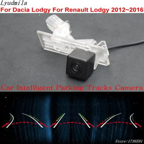 Lyudmila Car Intelligent Parking Tracks Camera FOR Dacia Lodgy For Renault Lodgy 2012~2016 HD Car Reverse Rear View Camera