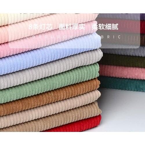Multi color popular corduroy fabric solid color corduroy coat clothing shirt cotton jacket sofa velvet fabric