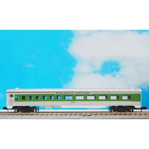 1/160 Scale Burlington Northern Northern Railway Passenger Car Plastic Car Simulation Model Collectible Display Gift Hot Toys
