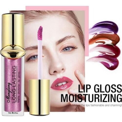 Multi-colors Liquid Lipstick Moisturizing Lip Gloss Long Lasting Waterproof Lip Gloss Non-stick Cup Matte Lip Makeup TSLM1