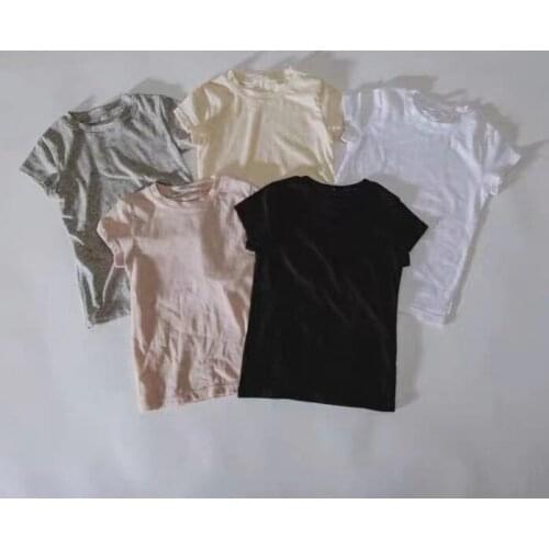 2021 new boys girls t-shirt fashion cotton summer shorts sleeve babys top