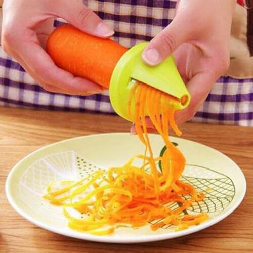 New Hot Rotating Vegetable Slicer Spiral Funnel Slicer Spiral funnel Peeler Convenient to Shred and Slice For Kitchen SMR88