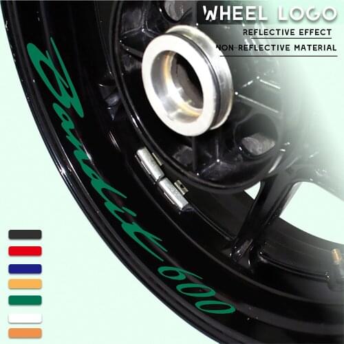 New motorcycle wheel sticker waterproof reflective wheel decals rim decoration logo for SUZUKI BANDIT 600 Bandit600