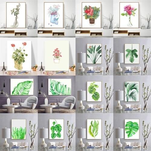 Lonely Flowers Vase Painting By Numbers for Adults Colourful Animals DIY Pictures Coloring by numbers Digital Painting Frameless