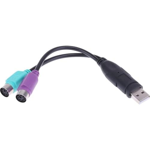 USB To PS/2 PS2 Male to Female Cable Adapter Converter Use USB to PS2 Cord Converter Adapter Extension For Keyboard Mouse