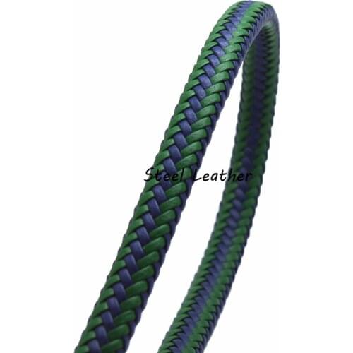 5m/lot Approx 10*6mm Flat Braid Leather Cord Rope Thread Fitting DIY Necklaces & Bracelets Jewelry Findings Materials Wholesale