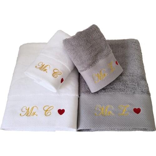 Customized 1PCS Any Text Logo Party Wedding Bride To Be Bridesmaid Baby Shower Favors Personalized Cotton Towel Gift